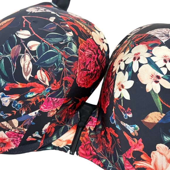 Torrid Curve 360 Back Smoothing Floral Lightly Lined T-Shirt Bra 42DD - Picture 3 of 7